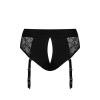 Мереживні труси для страпону з підв'язками для панчох Strap-On-Me DIVA HARNESS - M