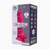 Фалоімітатор з вібрацією SilexD Vetus Vibro Pink (MODEL 1 size 8in), двошаровий, діаметр 4,2см