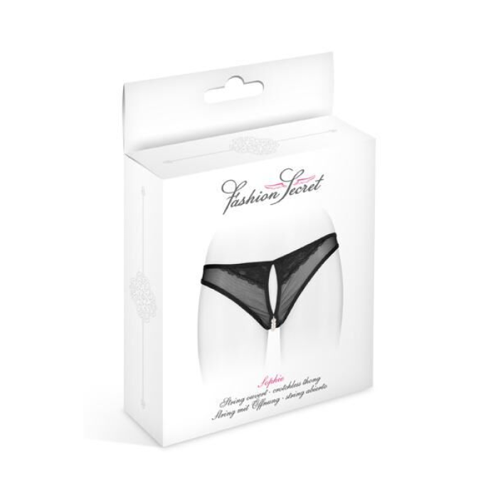 Трусики з перлинами і доступом Fashion Secret Sophie Black