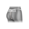 Трусики-стрінги з перлинною ниткою Fashion Secret KATIA White