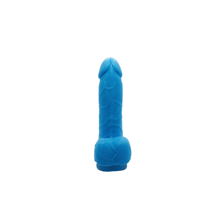 Мило у формі пеніса Чистий Кайф Blue size S, крафтове мило-член, натуральне
