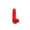 Мило у формі пеніса Чистий Кайф Red size S, крафтове мило-член, натуральне