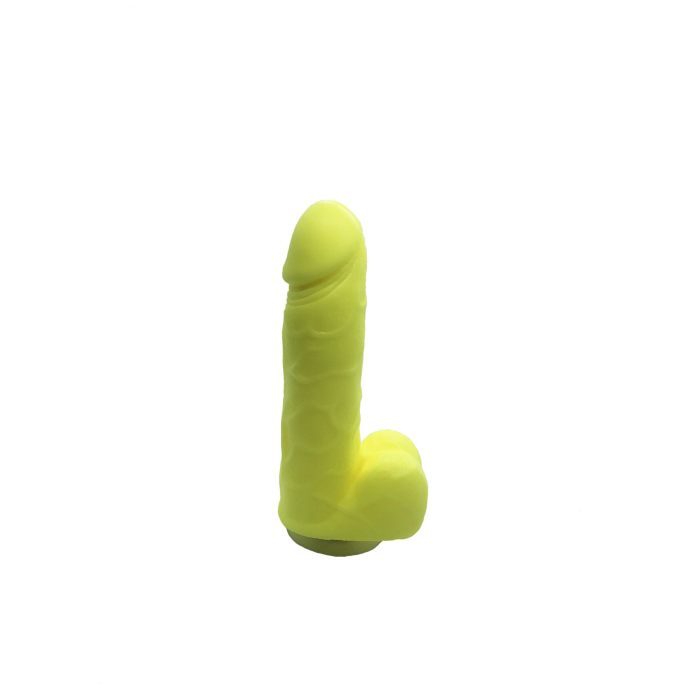 Мило у формі пеніса Чистий Кайф Yellow size S, крафтове мило-член, натуральне