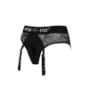 Мереживні труси для страпона з підв'язками для панчіх Strap-On-Me DIVA HARNESS - S