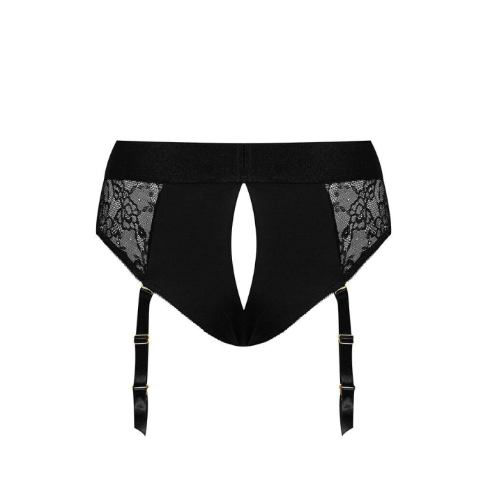 Мереживні труси для страпона з підв'язками для панчіх Strap-On-Me DIVA HARNESS - S