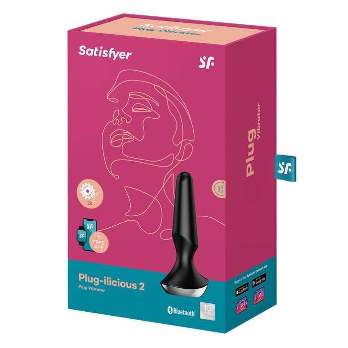 Анальна смарт-вібропробка Satisfyer Plug-ilicious 2 Black