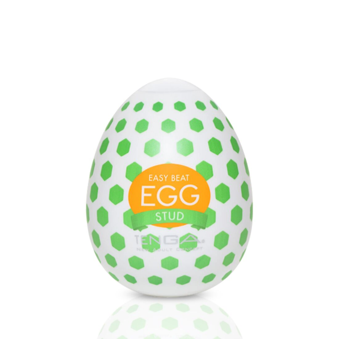 Мастурбатор-яйце Tenga Egg Stud із шестикутними виступами