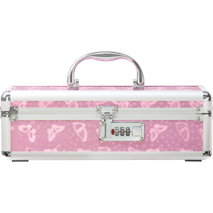 Кейс для зберігання секс-іграшок BMS Factory - The Toy Chest Lokable Vibrator Case Pink з кодовим за