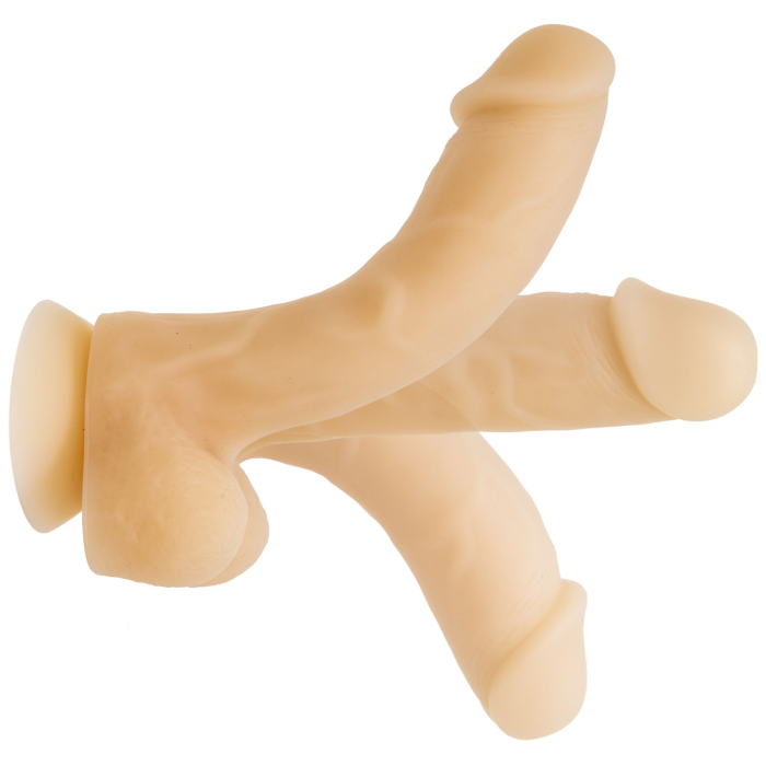 Фалоімітатор із пам’яттю форми, на присосці ADDICTION — DAVID 8″ Silicone Dong, віброкуля в подаруно