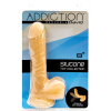 Фалоімітатор із пам’яттю форми, на присосці ADDICTION — DAVID 8″ Silicone Dong, віброкуля в подаруно