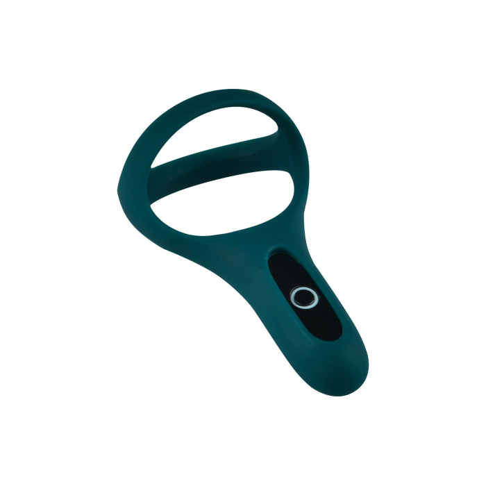 Подвійне ерекційне кільце Fun Town Rise Turquoise, керування зі смартфона