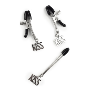 Затискач для сосків та клітора Art of Sex - Nipple and clit clamps KISS