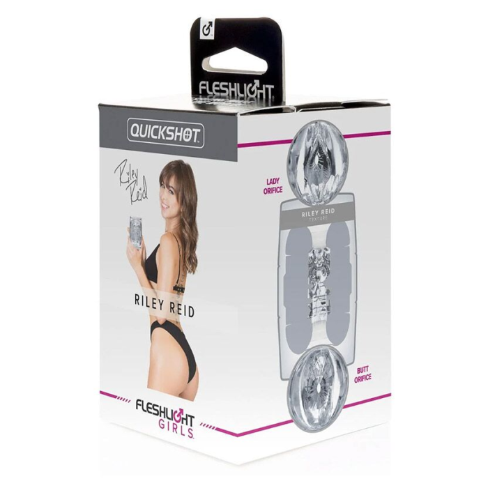 Мастурбатор Fleshlight Quickshot Riley Reid, компактний, зі зліпка вульви та ануса