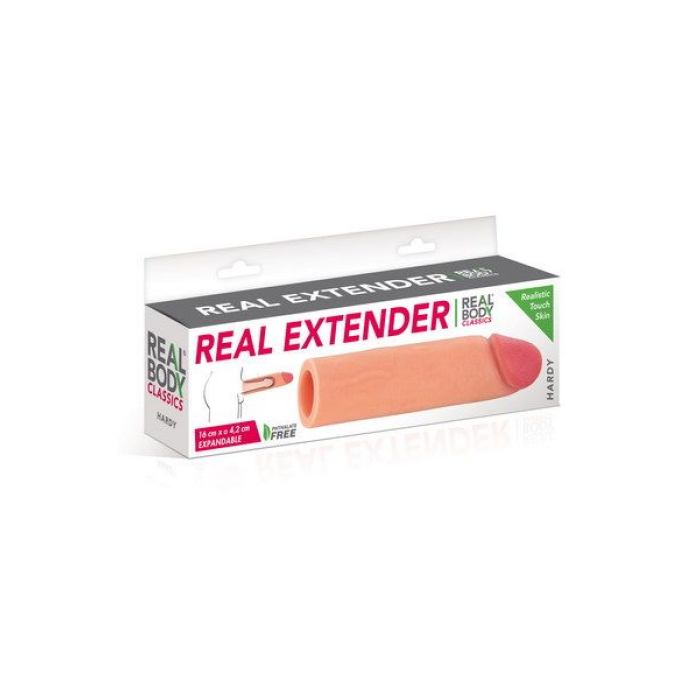 Насадка на член Real Body — Real Extender HARDY з відкритою головкою