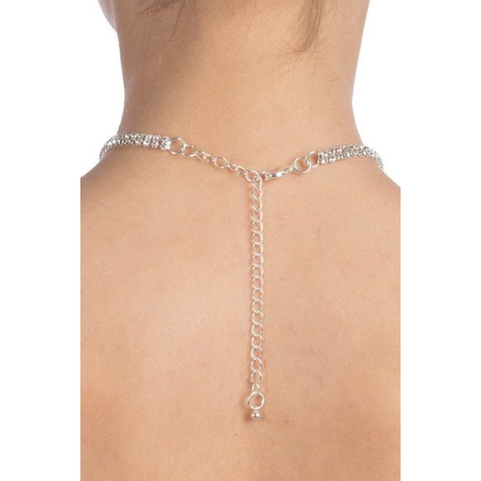 Кольє зі стразами Bijoux Pour Toi - Audrey Silver