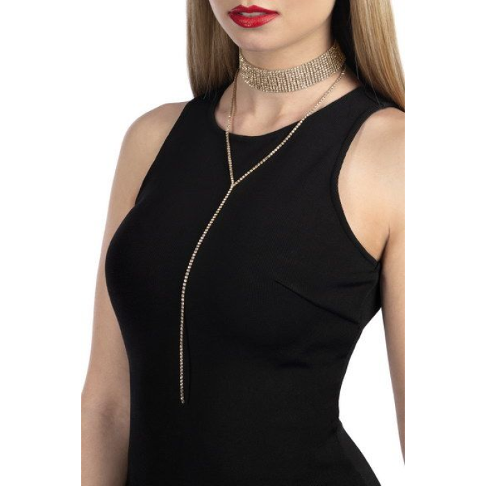 Кольє зі стразами Bijoux Pour Toi - Emma Gold