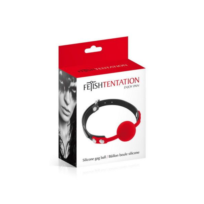 Класичний кляп з силіконовою кулькою Fetish Tentation Silicone Gag Ball