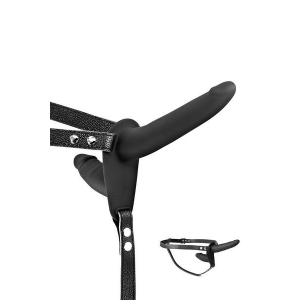 Подвійний страпон Fetish Tentation Strap-On with Double Dildo Black