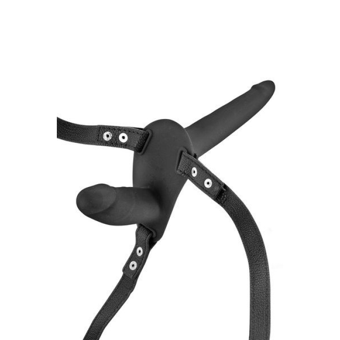 Подвійний страпон Fetish Tentation Strap-On with Double Dildo Black