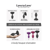 Силіконова анальна пробка Love To Love OPEN ROSES L SIZE - BLACK ONYX