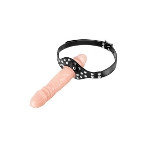 Кляп із подвійним фалоімітатором Fetish Tentation – Double Penis Gag Flesh