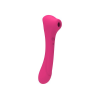 Вібратор та вакуумний кліторальний стимулятор 2-в-1 Alive Quiver Magenta Pink оновлена ​​модель