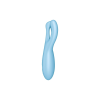 Кліторальний смарт-вібратор Satisfyer Threesome 4 Blue з трьома пальчиками