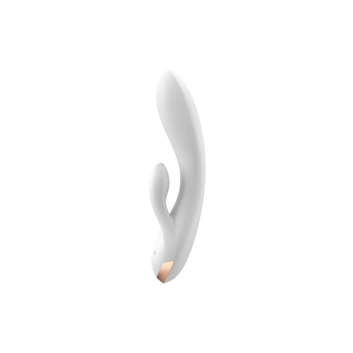 Смарт вібратор-кролик із подвійним відростком Satisfyer Double Flex White