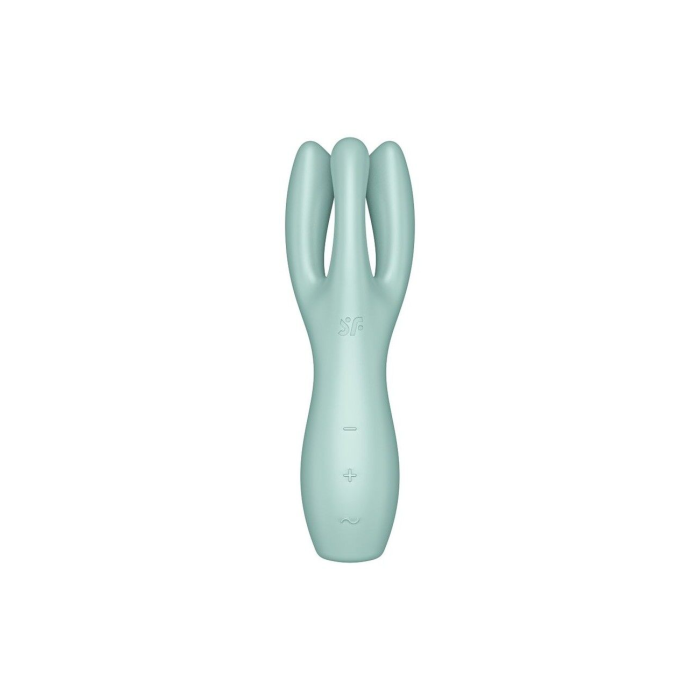 Кліторальний вібратор Satisfyer Threesome 3 Mint з трьома пальчиками