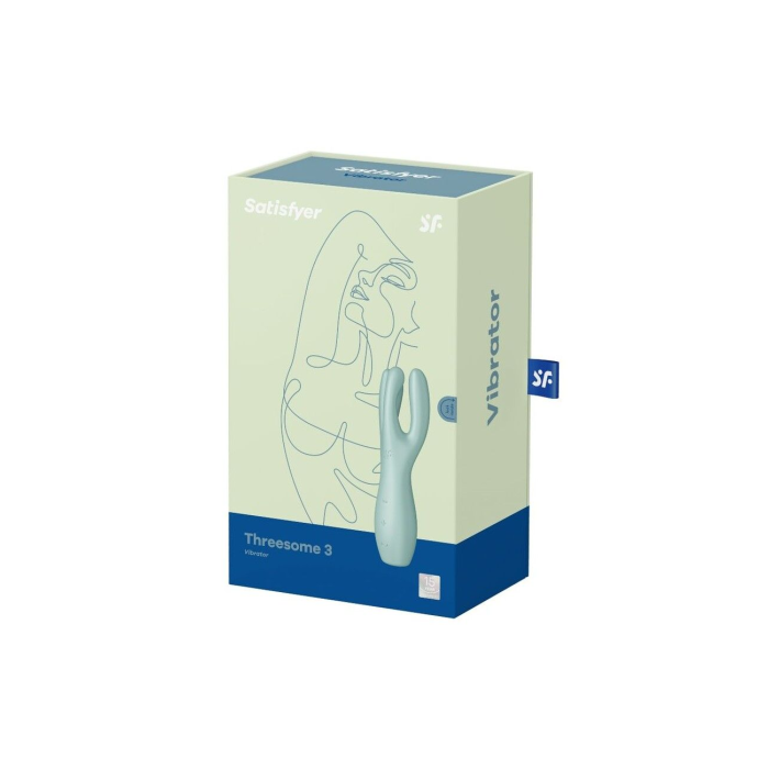 Кліторальний вібратор Satisfyer Threesome 3 Mint з трьома пальчиками