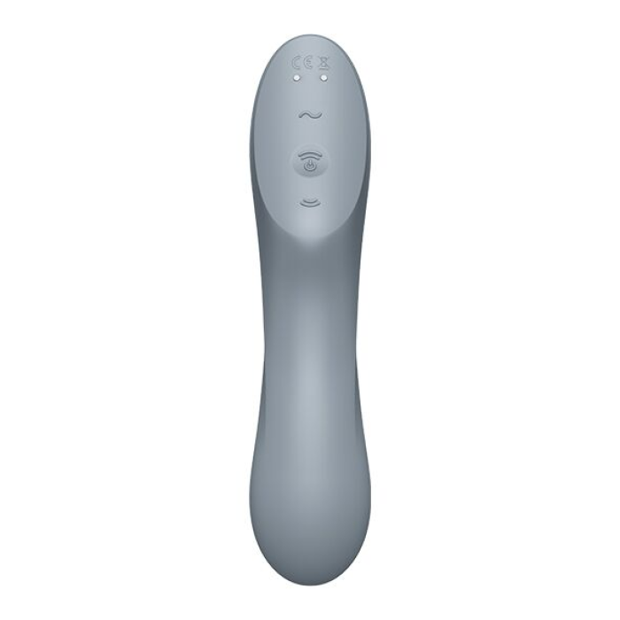 Вакуумний стимулятор з вібрацією Satisfyer Curvy Trinity 3 BlueGrey
