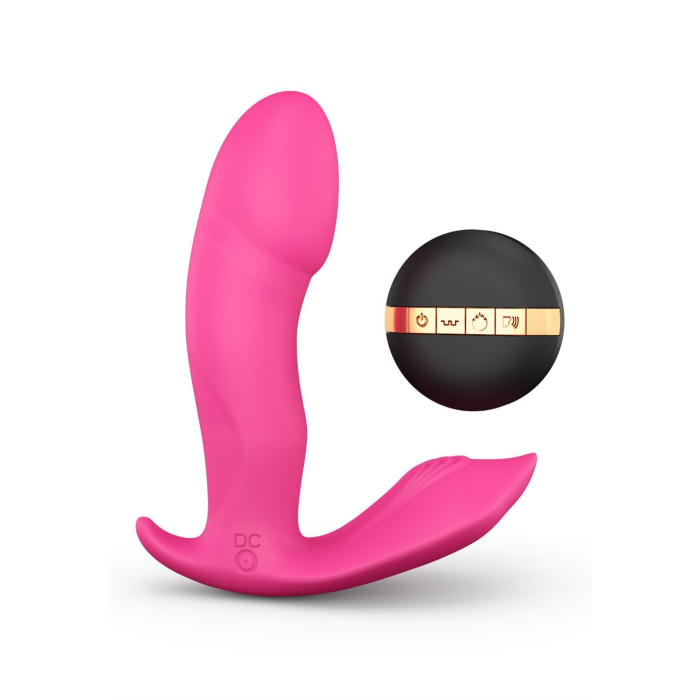 Вібратор Dorcel Secret Clit з підігрівом і пультом ДК, можна під одяг, голосове керування