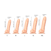 Реалістичний фалоімітатор Strap-On-Me Sliding Skin Realistic Dildo Vanille L, ефект рухливої шкіри