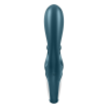 Смарт вібратор-кролик Satisfyer Hug Me Bluegrey, 2 мотори, діаметр 4,2см, широка кліторальна частина