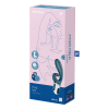 Смарт вібратор-кролик Satisfyer Hug Me Bluegrey, 2 мотори, діаметр 4,2см, широка кліторальна частина
