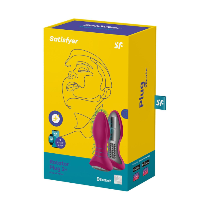 Анальна смарт-вібропробка із перлинним масажем Satisfyer Rotator Plug 2+ Violet