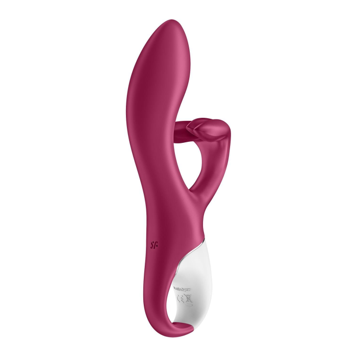 Вібратор-кролик із потрійним відростком Satisfyer Embrace me Berry, 2 мотори, діаметр 3,6 см