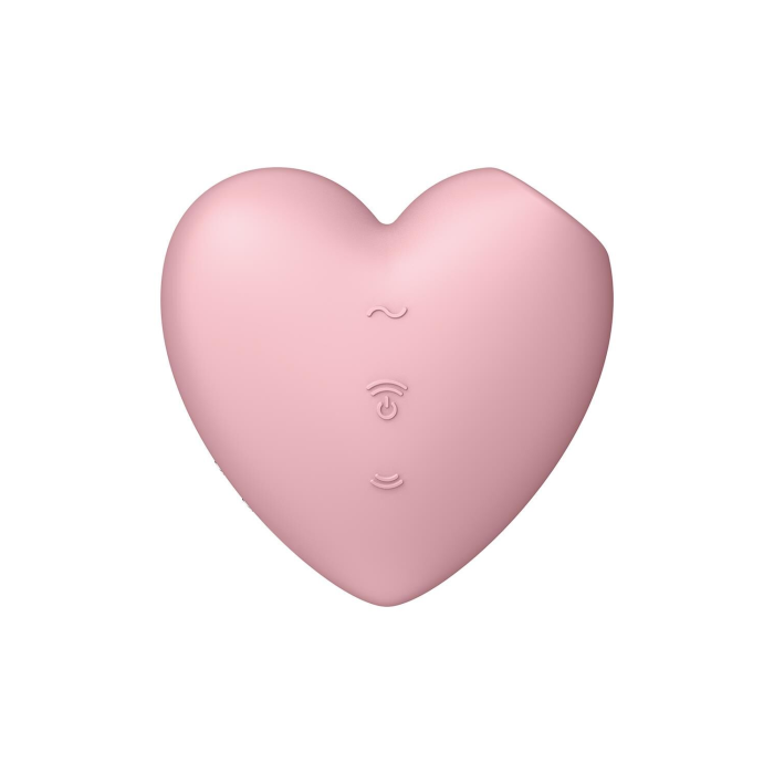 Вакуумний стимулятор-серце з вібрацією Satisfyer Cutie Heart Light Red