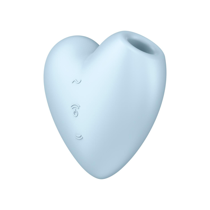 Вакуумний стимулятор-серце з вібрацією Satisfyer Cutie Heart Blue