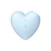 Вакуумний стимулятор-серце з вібрацією Satisfyer Cutie Heart Blue