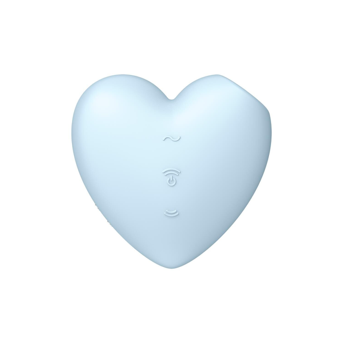 Вакуумний стимулятор-серце з вібрацією Satisfyer Cutie Heart Blue