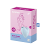 Вакуумний стимулятор-серце з вібрацією Satisfyer Cutie Heart Blue