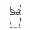Бюстгальтер-стрепи з мереживом Passion Exclusive SOLON BRA XXL/XXXL, black